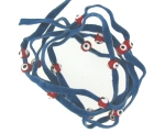 Evil Eye 11465 bracelet Denim with red eyes