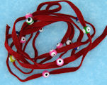 Evil Eye 11465 bracelet RED with mixed eyes