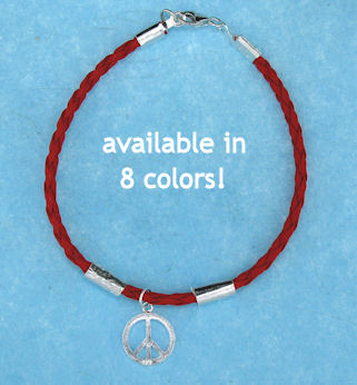 sterling silver Peace Sign Bracelets