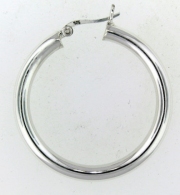 sterling silver hoop earring style 43ah040