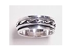 sterling silver Worry rings 45AT357