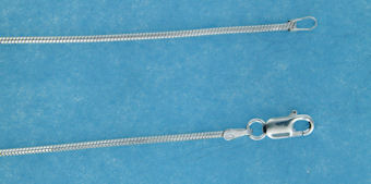 sterling silver 1.3mm snake chain