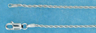 sterling silver 1.5mm rope chain