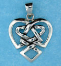 Sterling silver Celtic pendant style 767116