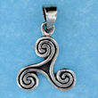 Sterling silver Celtic pendant style 76762