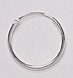sterling silver hoop earring 82AH006