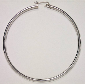 sterling silver hoop earring 83AH026