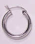 sterling silver hoop earring style 83AH029