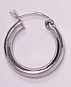 sterling silver hoop earring 83AH029