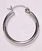 sterling silver hoop earring 83AH030