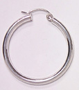sterling silver hoop earring 83AH032