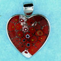 sterling silver heart pendant 8ap419