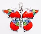sterling silver butterfly pendant 8mp309d3