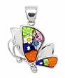 sterling silver butterfly pendant 8mp370c4