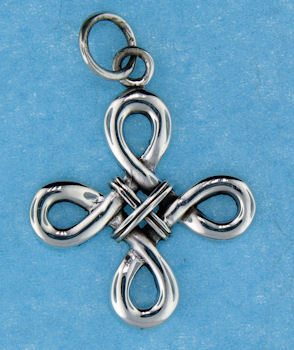 model a4122 Celtic cross pendant enlarged view