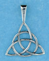 sterling silver celtic 3 cornered triquetra pendant A413