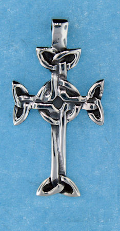 Model A4179 celtic cross pendant enlarged view