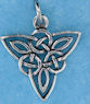 Sterling silver Celtic pendant style A418