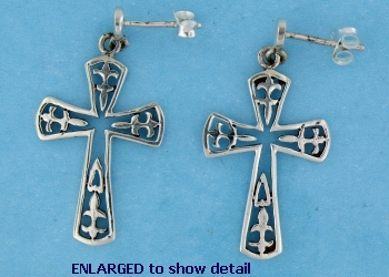 Cross earrings