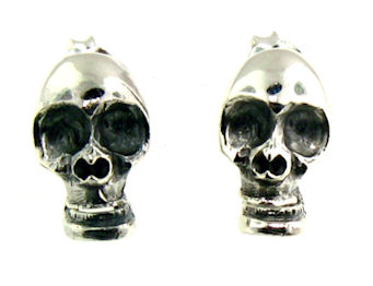 model A706-2521 skull earrings larger view