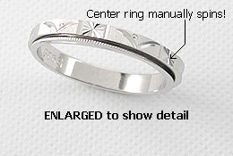 Sterling silver thin spinner ring style A706-860
