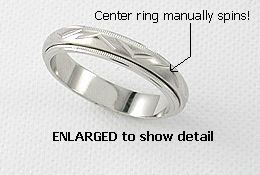 Sterling silver thin spinner ring style A706-861