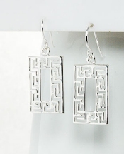 sterling silver celtic design earrings A70689