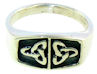 sterling silver celtic design ring A767-164