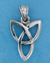 Sterling silver celtic pendant style A76763