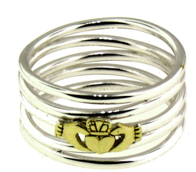 A986-700 sterling silver claddagh ring