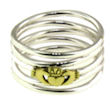 sterling silver claddagh rings A986-700