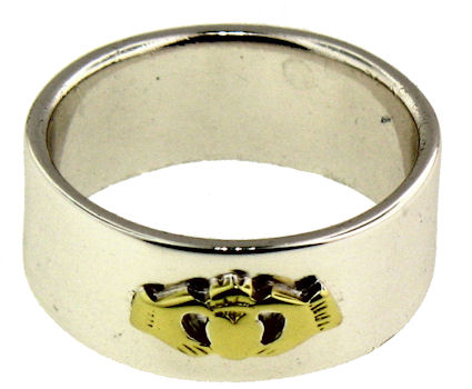 A986-733 sterling silver claddagh ring