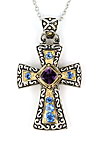 sterling silver amethyst necklace AAP010