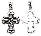 sterling silver cross pendant ABC1006