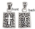 sterling silver cross pendant ABC1009