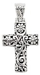 sterling silver cross pendant ABC1015