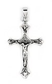 sterling silver religious cross pendant ABC1025