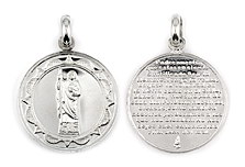 sterling silver religious pendant ABC1028