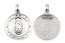 sterling silver religious pendant ABC1030