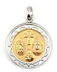 sterling silver religious medals #ABC1033