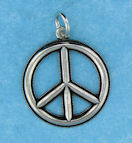 sterling silver peace sign pendant abc1052