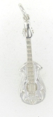 sterling silver guitar pendant ABC527