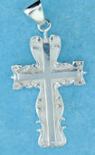 sterling silver cross pendant ABC607