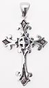 sterling silver cross pendant ABC641