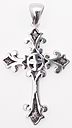 sterling silver cross pendant ABC641