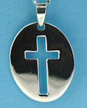 sterling silver cross pendant ABC706-1556