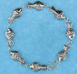 sterling silver charm bracelet ABCA0065