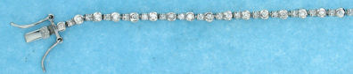 sterling silver cz tennis bracelet ABCZ143