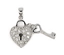 matching pendant heart with key