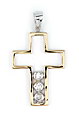 sterling silver cross pendant ABZ496